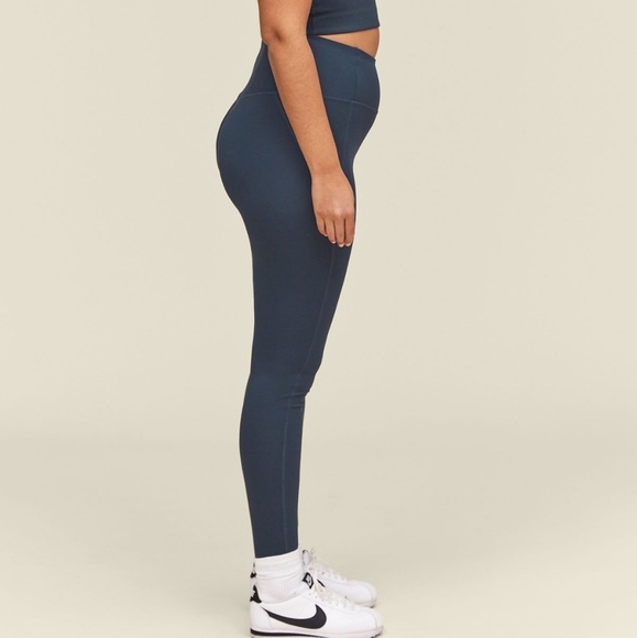 NWT Girlfriend Collective Midnight Blue Compressive High Rise Leggings - Picture 9 of 9